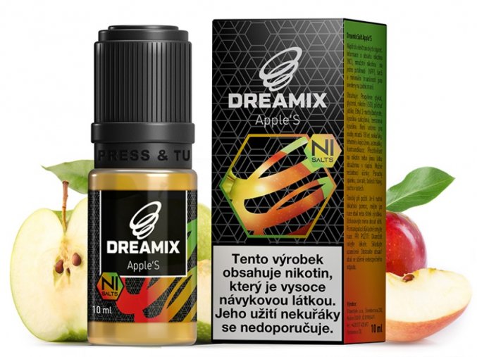 e liquid dreamix salt jablko apple s s nikotinovou soli 10ml