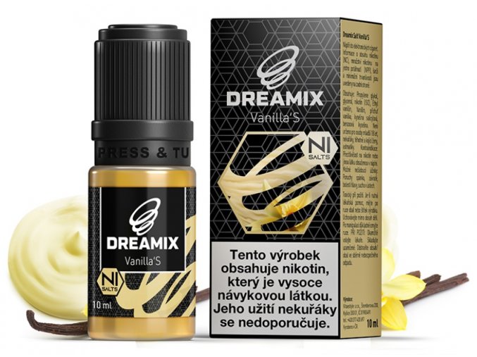 e liquid dreamix salt vanilka vanilla s s nikotinovou soli 10ml