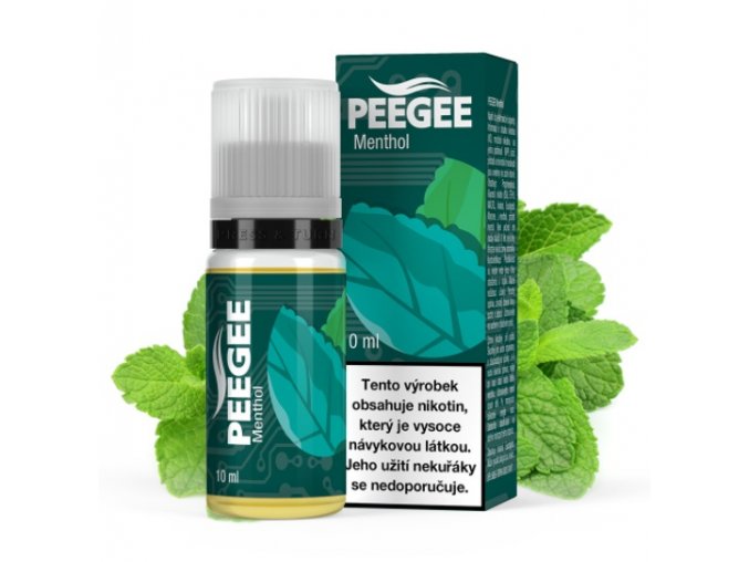 e liquid peegee mentol menthol 10ml