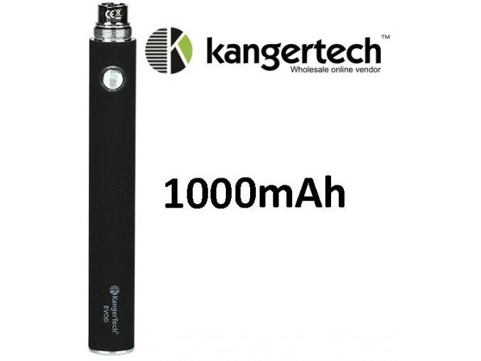 kangertech evod baterie 1000mah black cerna