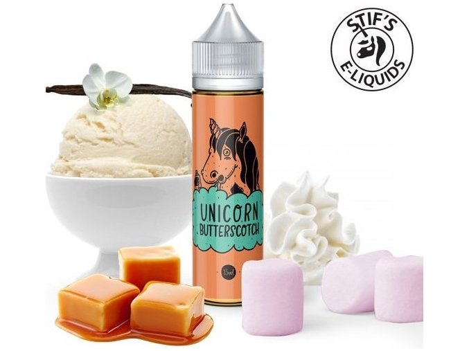 prichut stifs unicorn butterscotch mlecny koktejl vanilkova zmrzlina s karamelem a marsmallownem 15ml