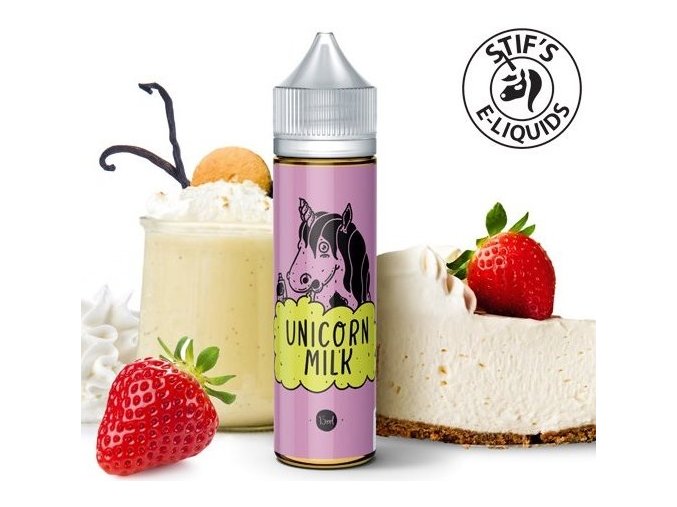 prichut stifs unicorn milk vanilkovy koktejl s jahodami 15ml