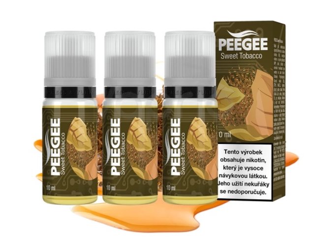 e liquid peegee sladky tabak sweet tobacco 3x10ml