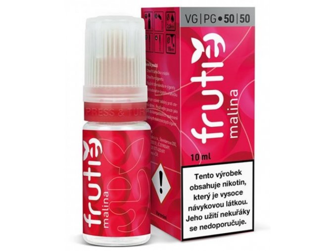 e liquid frutie pg50 vg50 malina 10ml