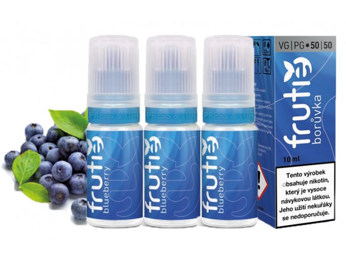 e liquid frutie 50 50 boruvka blueberry 3x10ml