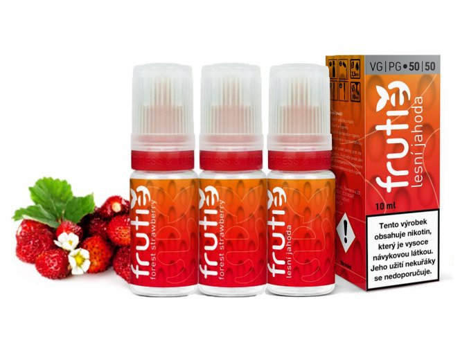 e liquid frutie 50 50 lesni jahoda forest strawberry 3x10ml