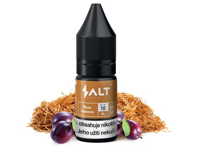 e liquid salt brew co plum tobacco tabak se svestkou a vanilkou 10ml