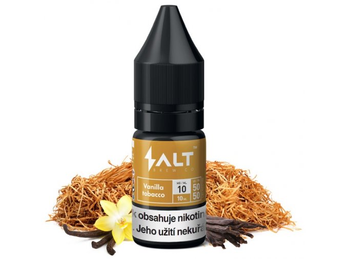 e liquid salt brew co vanilla tobacco tabak s vanilkou a karamelem 10ml