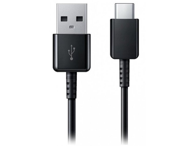 univerzalni usb c kabel 2a black cerny