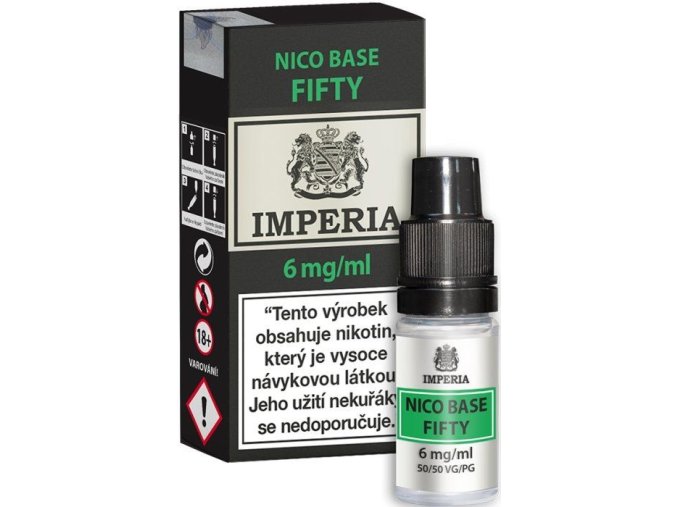 nikotinova baze imperia fifty 10ml pg50 vg50 6mg 10ml