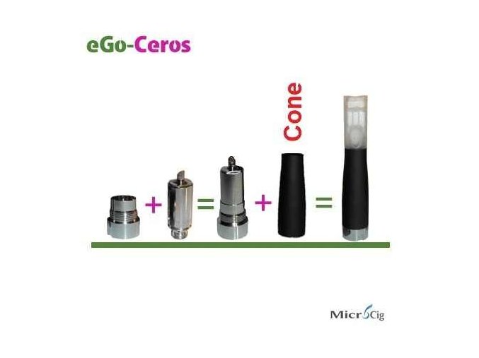 Atomizér Cone eGo-Ceros černý - kryt atomizéru