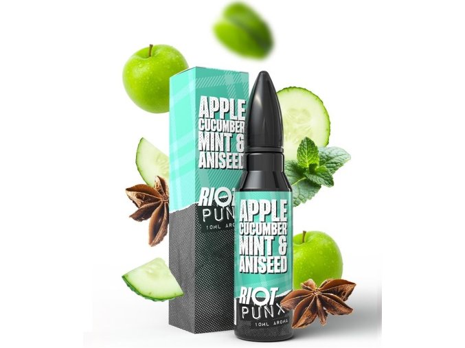 prichut riot squad punx shake and vape apple cucumber mint aniseed 10ml