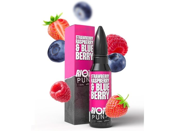 prichut riot squad punx shake and vape strawberry raspberry blueberry 10ml