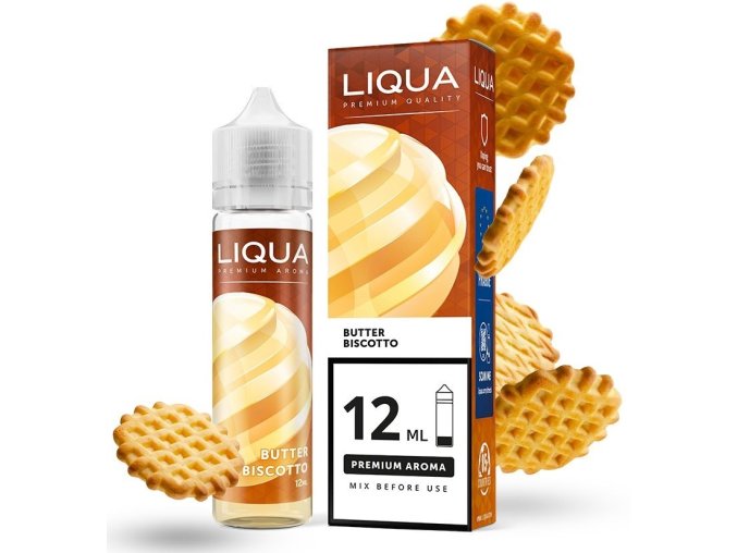 prichut liqua mix go butter biscotto 12ml shake and vape