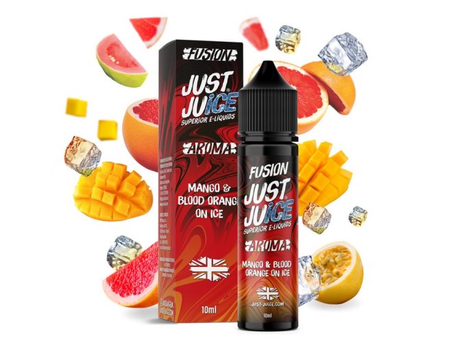 prichut just juice mango blood orange on ice 10ml shake and vape