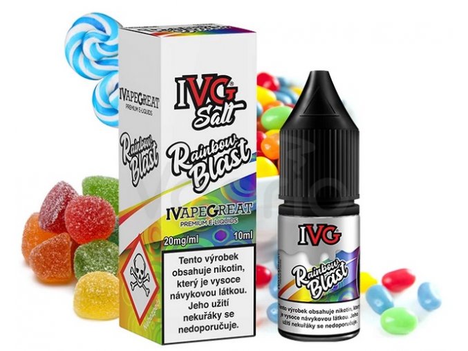 e liquid ivg salt rainbow blast 10ml