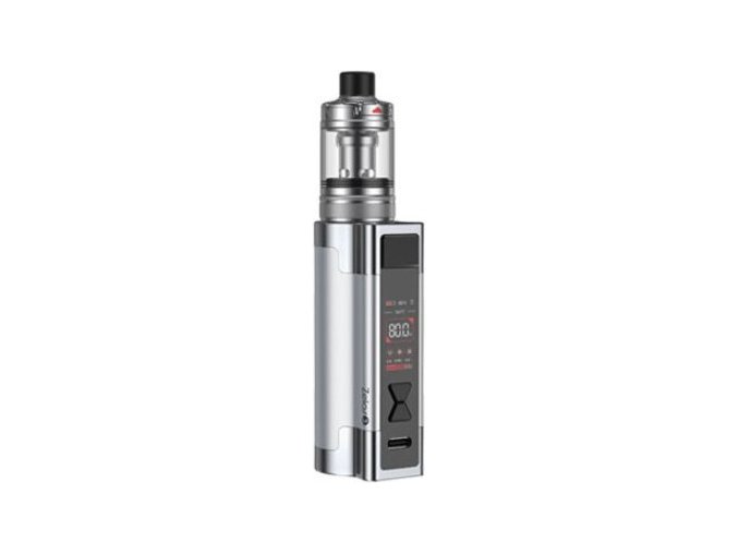 aspire zelos 3 80w grip 3200mah full kit stribrny silver