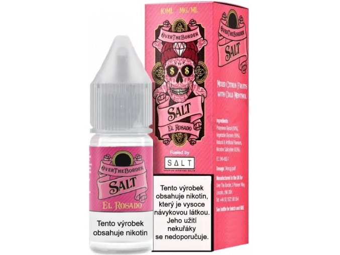 e liquid juice sauz salt over the border el rosado 10ml