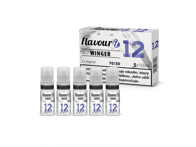 flavourit pg30 vg70 6mg 5x10ml winger