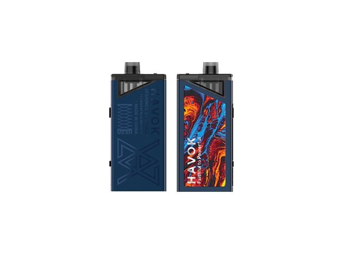 uwell havok v1 pod 65w grip full kit 1800mah blue modry