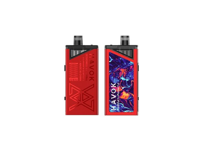 uwell havok v1 pod 65w grip full kit 1800mah red cerveny