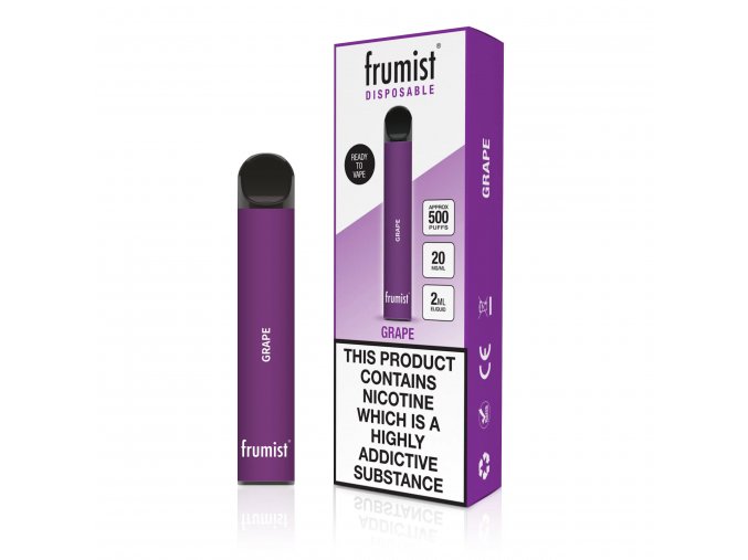 jednorazova e cigareta frumist disposable grape hroznove vino 20mg