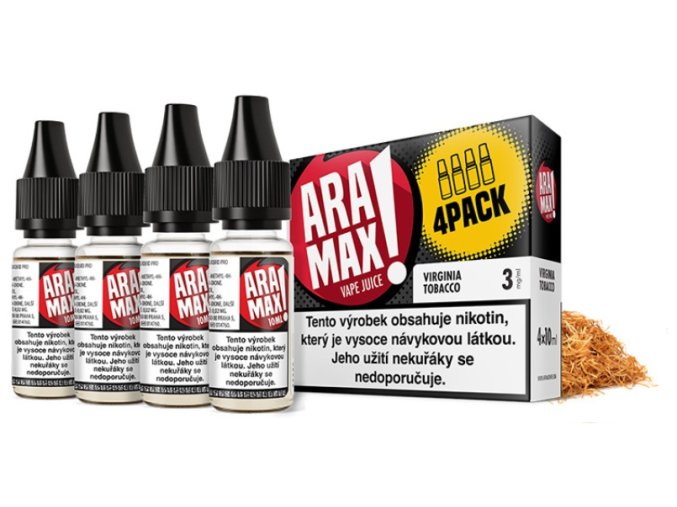 e liquid aramax virginia tobacco 4pack 4ks