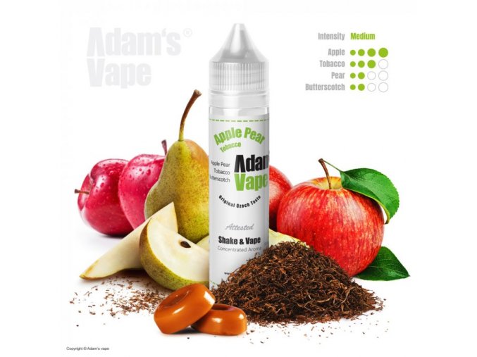 prichut adams vape shake and vape apple pear tobacco 12ml