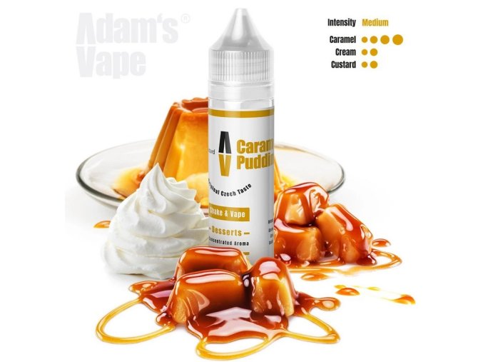 prichut adams vape caramel pudding 10ml shake and vape