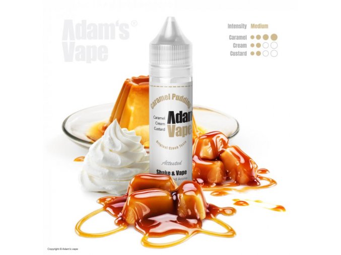 prichut adams vape shake and vape 12ml caramel pudding