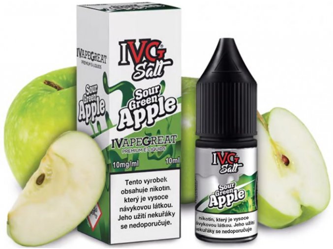 e liquid ivg salt sour green apple 10ml 10mg 20mg