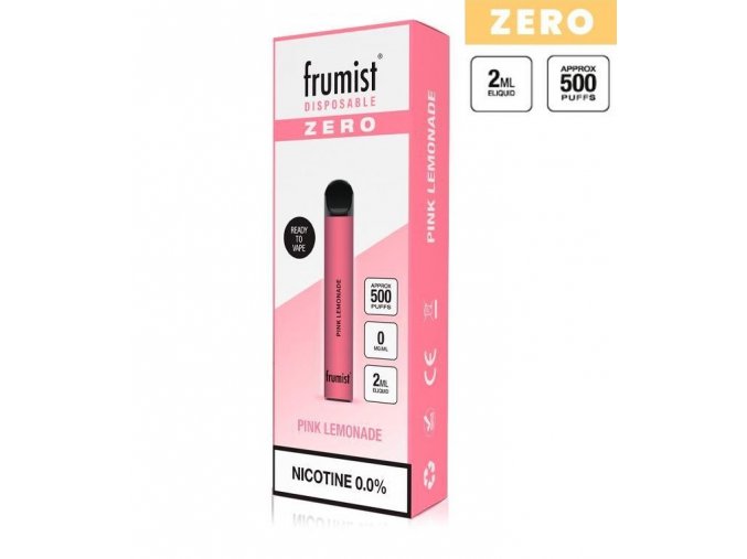 jednorazova e cigareta frumist disposable pink lemonade 0mg bez nikotinu