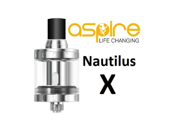 aSpire Nautilus X clearomizér 2ml stříbrný