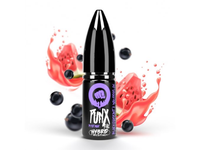 hybridni e liquid riot salt blackcurrant watermelon 10mg 20mg 10ml