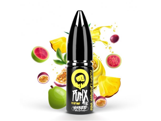 hybridni e liquid riot salt guava passionfruit pineapple 10mg 20mg 10ml