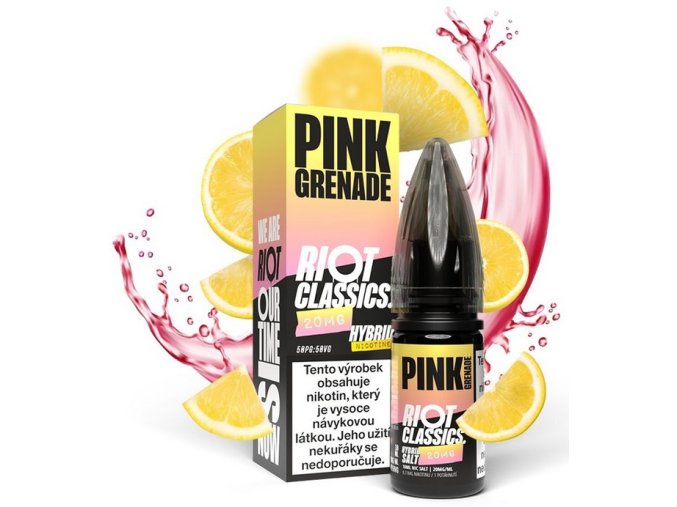 e liquid riot salt hybrid pink grenade 10ml 5mg 10mg 20mg