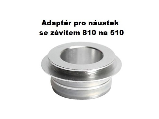 adapter pro naustek z 810 na 510 stribrny silver pro elektronicke cigarety