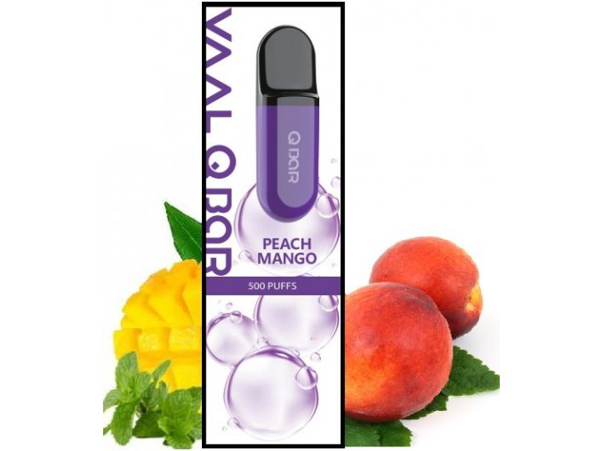 vaal q bar by joyetech elektronicka cigareta 0mg peach mango bez nikotinu