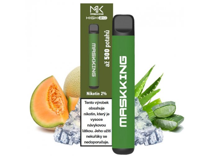 jednorazova e cigareta maskking high 20mg salt aloe melon ice