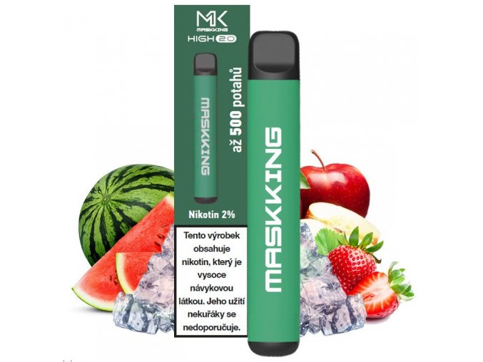 jednorazova e cigareta maskking high 20mg salt apple strawberry watermelon