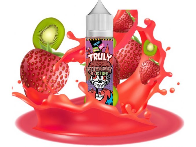 prichut chill pill shake and vape truly strawberry and kiwi 12ml