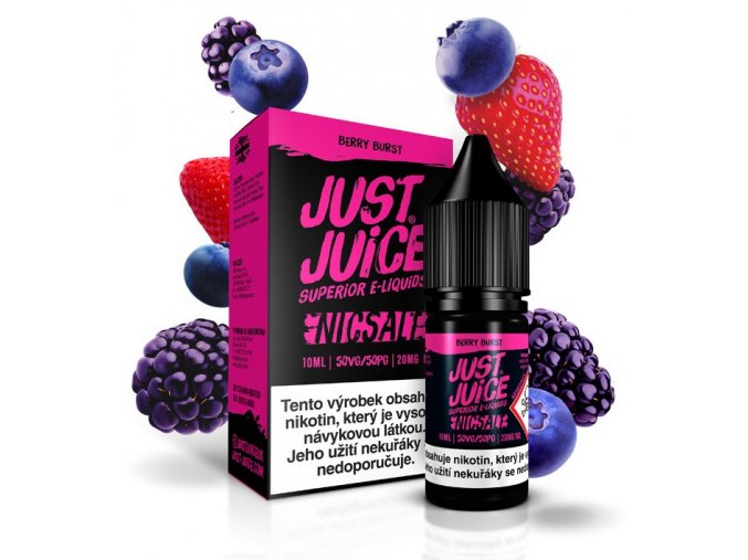 e liquidy just juice salt 10ml 20mg berry burst