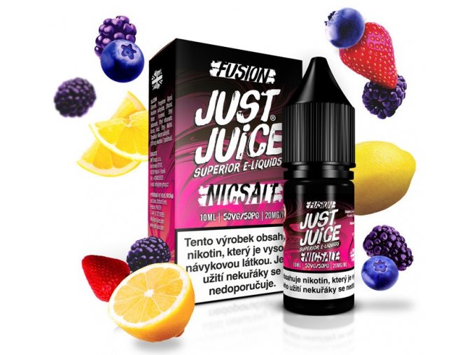 e liquidy just juice salt 10ml 20mg fusion berry burst lemonade