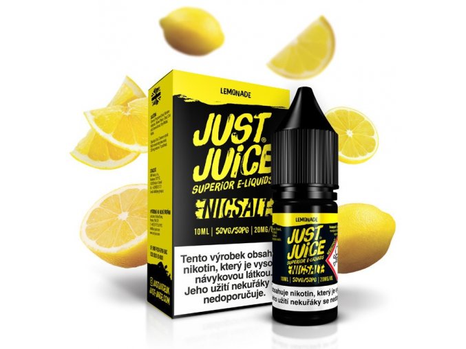 e liquidy just juice salt 10ml 20mg lemonade