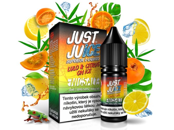 e liquid just juice salt lulo citrus on ice 10ml 11mg 20mg
