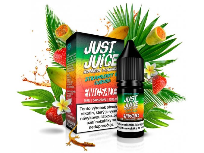 e liquidy just juice salt 10ml 20mg strawberry curuba