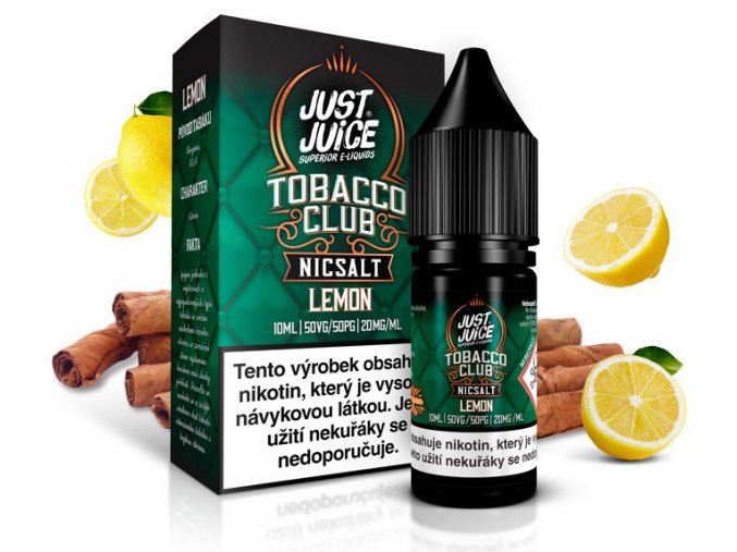 e liquidy just juice salt 10ml 20mg tobacco lemon