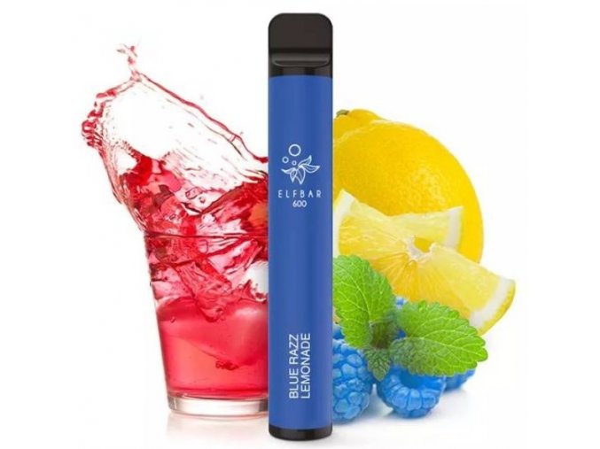 jednorazova e cigareta elf bar 600 blue razz lemonade