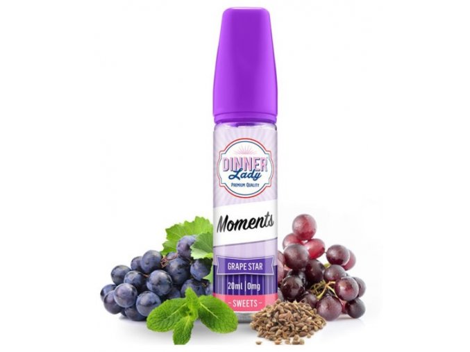 prichut dinner lady moments shake and vape 20ml grape star