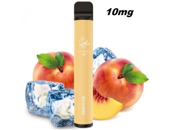 jednorazova e cigareta elf bar 600 peach ice 10mg